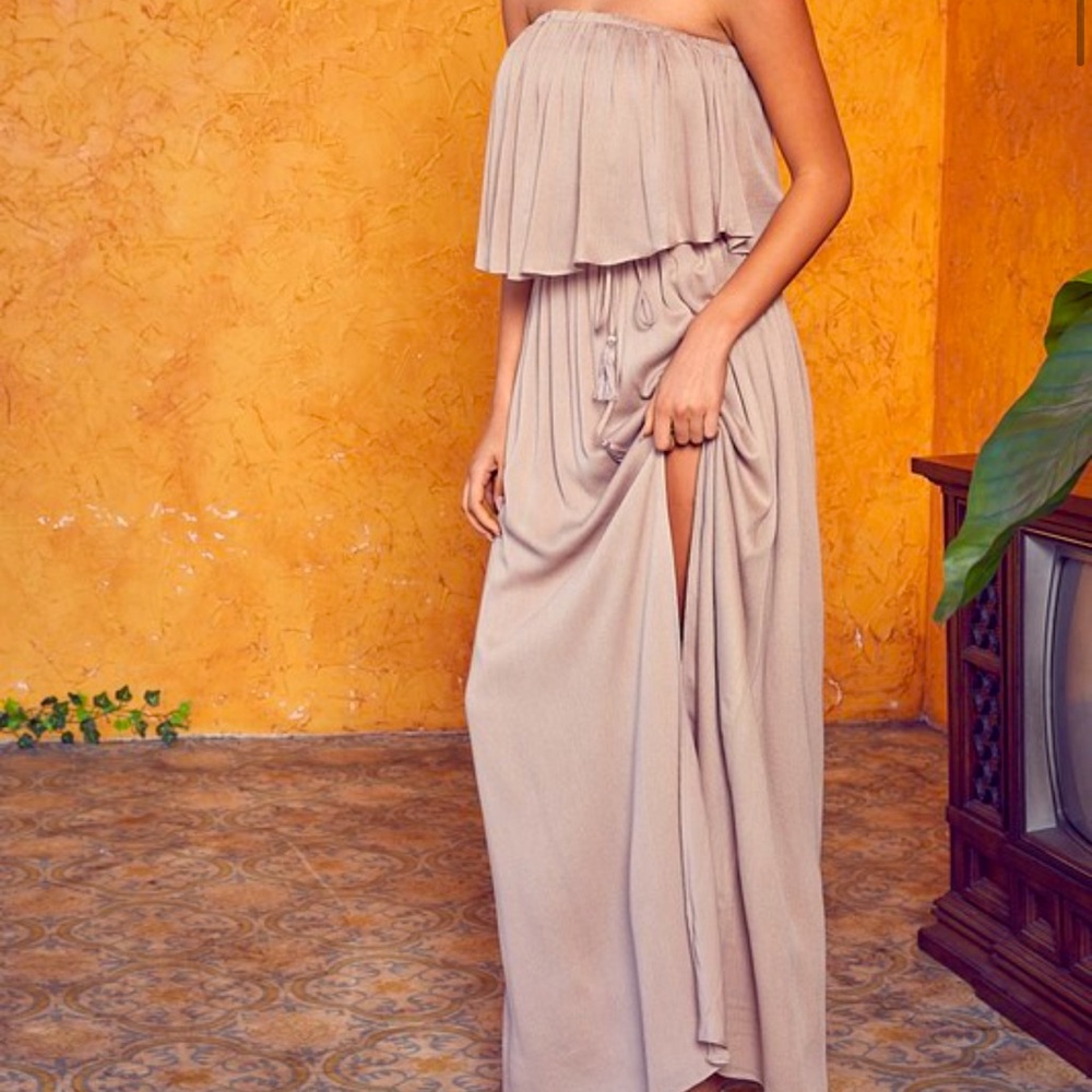 Mustard Seed Brand Open Back Tube Top Dress